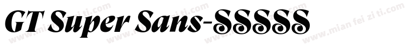GT Super Sans字体转换